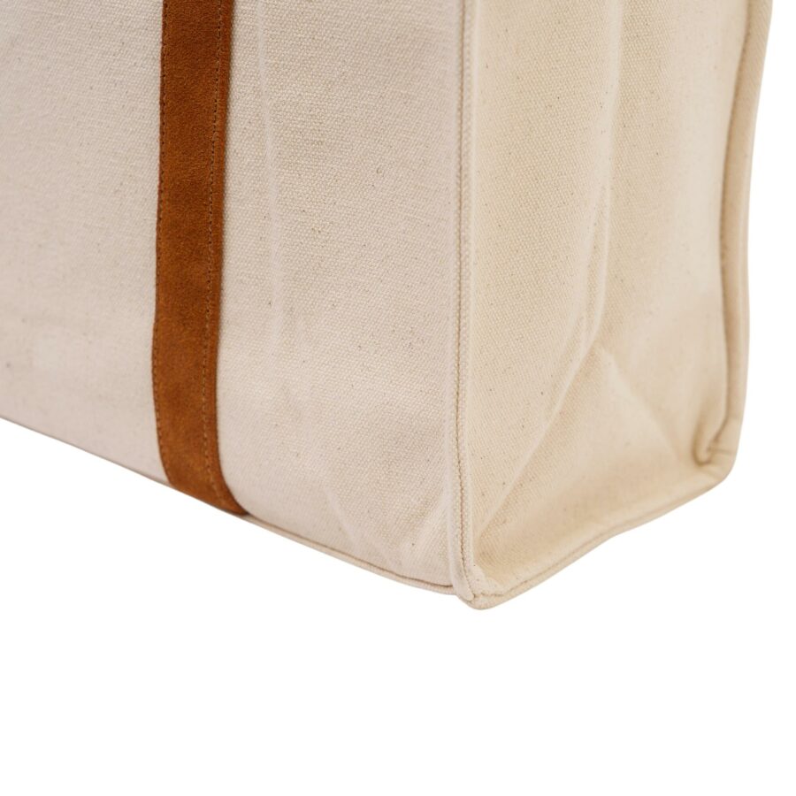 Shopper Bag with Leather Details